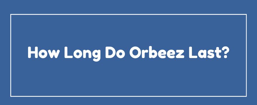 How Long Do Orbeez Last? Can They Last For a Year?